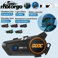 Auriculares Bluetooth para casco de motocicleta, auriculares inalámbricos para Motor de bicicleta, auriculares estéreo manos libres, altavoz con reducción de ruido y micrófono