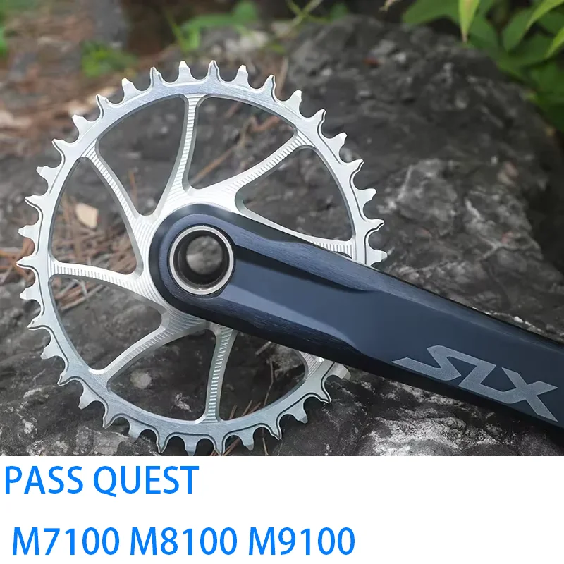 

PASS QUEST звездочка для снижения веса с вырезом M7100 M8100 M9100 3 мм 6 мм смещенная велосипедная звездочка 28T 38T узкая широкая звездочка для 12S