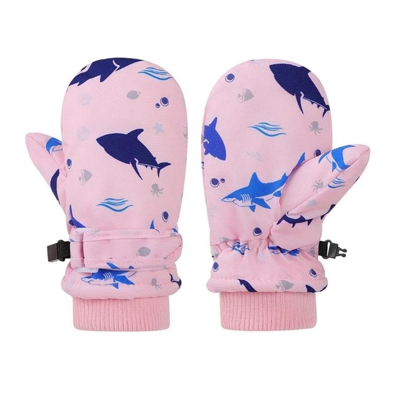 

Splashproof Mittens Kids Gloves Windproof Children Winter Warm Snow Gloves