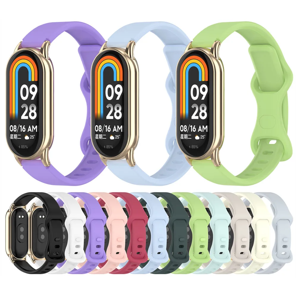 Универсальный силиконовый ремешок 12 мм, спортивный ремешок с пряжкой-бабочкой, подходит для головы и рамы, аксессуары шириной 12 мм