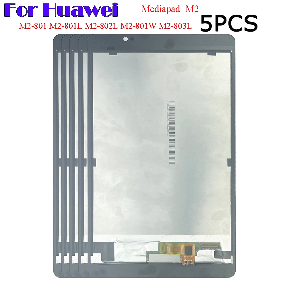 5PCS For Huawei Mediapad M2 M2-801 M2-801L M2-801W M2-803L M2-802L LCD Display Touch Screen Digitizer Assembly Replacement Part