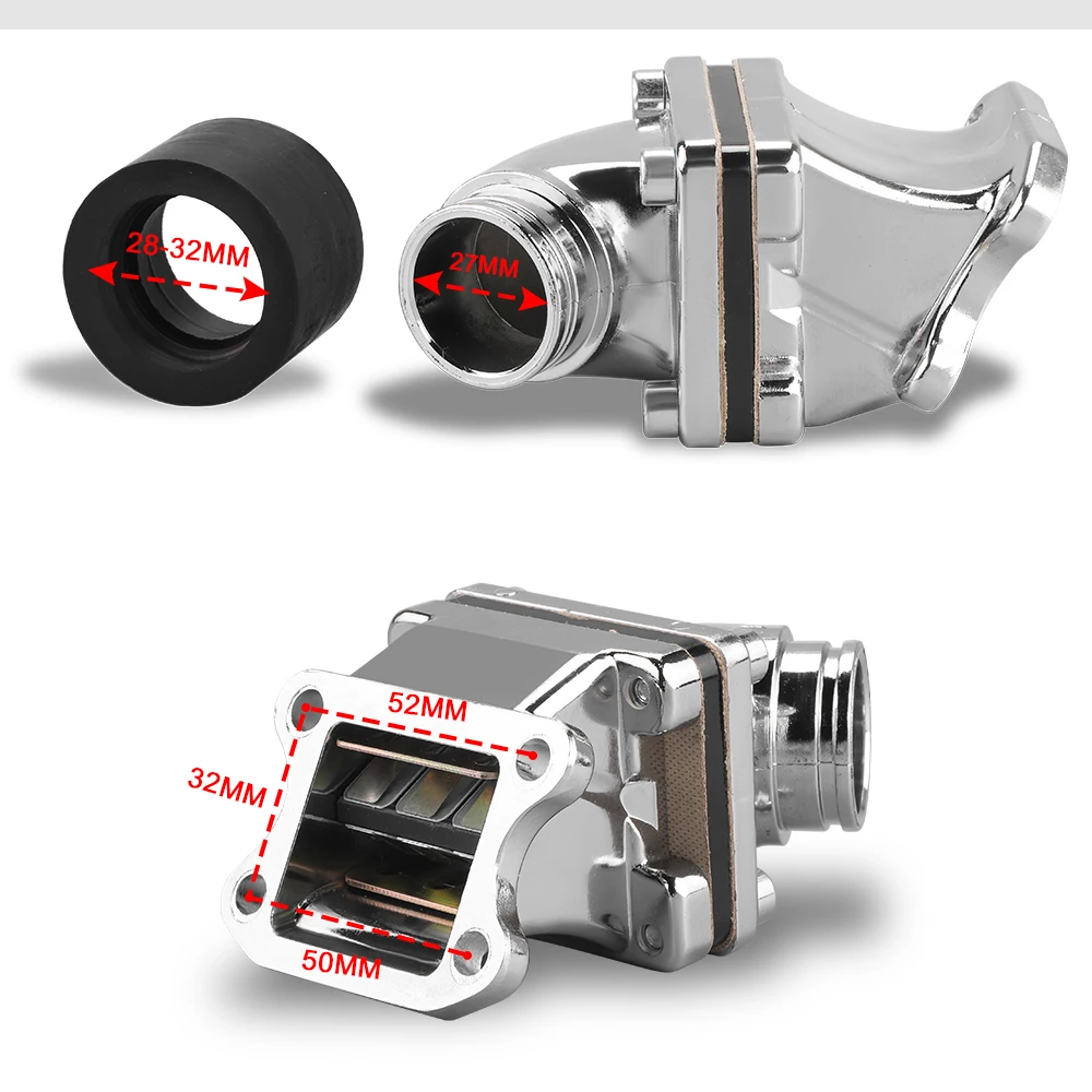 عالية الجودة الأداء سباق مشعب السحب أنبوب إدخال ل 2 السكتة الدماغية الدراجة البخارية Minarelli JOG DIO50 KOSO PWK28 OKO 24 مللي متر #3