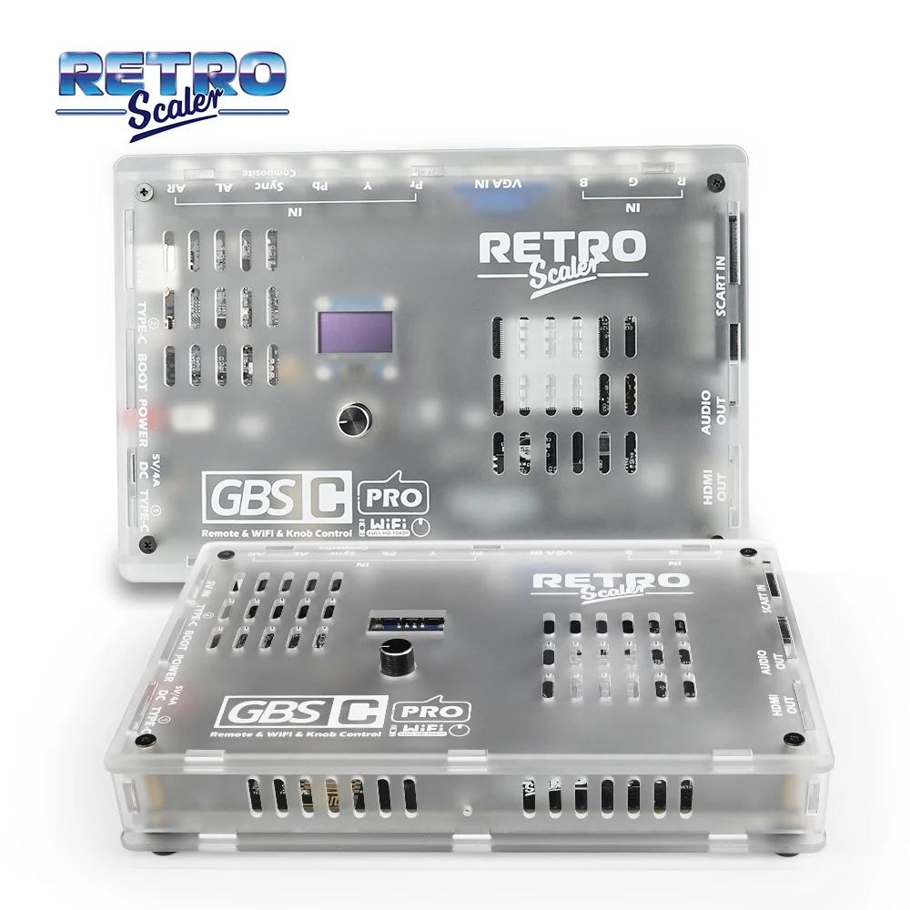 RetroScaler GBSC Pro GBS Control Scart RGBS YPbPr VGA مركب (AV) SV إلى HDMI محول صوت الفيديو لوحدات تحكم الألعاب الرجعية