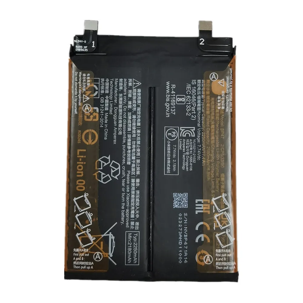 2025 Years BP47 4500mAh Battery For Xiaomi Redmi Note 11 Pro+ 11pro+ /Redmi Note 11 Plus High Quality Phone Battery image 2
