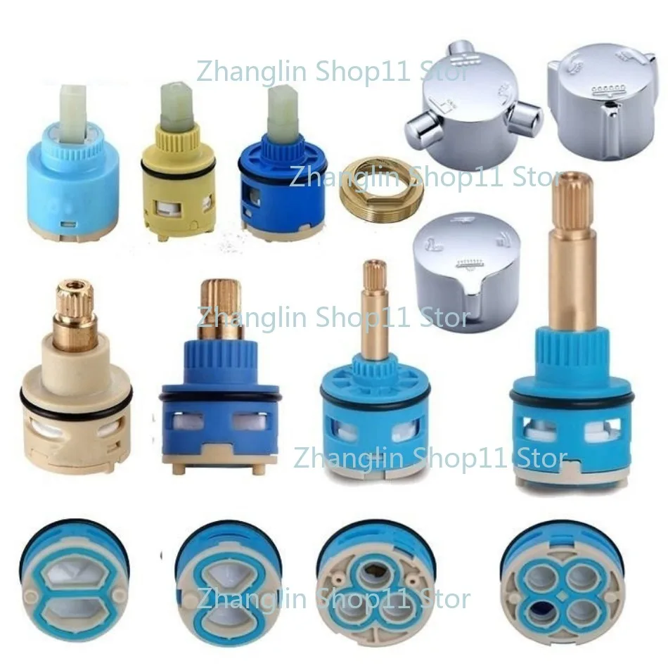 1PC Shower Room Faucet Cartridge Accessories Shower Head Bathtub Water Mixing Valve 2/3/4 Position 26MM 28MM 33MM 35MM 40MM Dia.