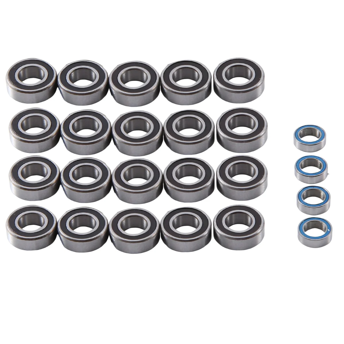 24Pcs Sealed Bearing Kit for Tamiya Blackfoot Monster Beetle Fast Attack Mud Blaster RC Car Upgrade Parts Accessories