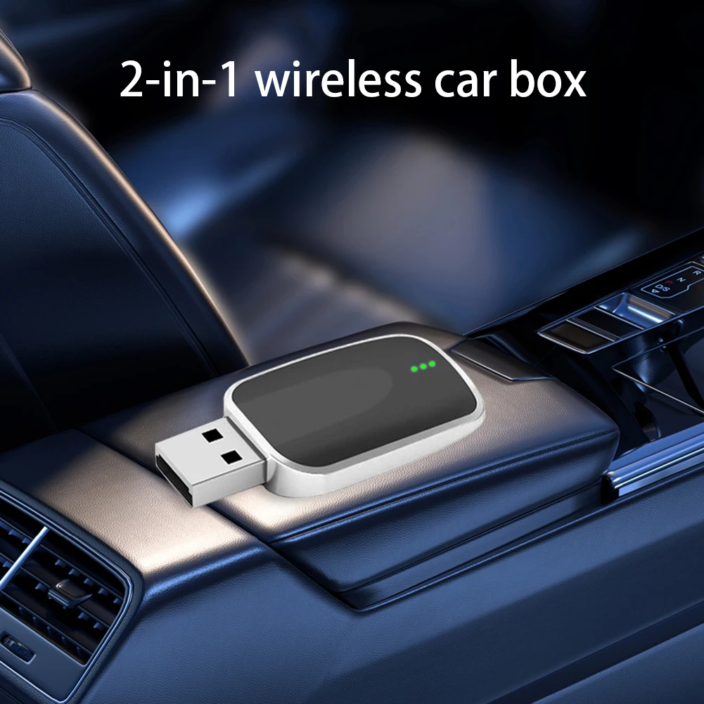 

Беспроводной адаптер/бокс для Android Auto и CarPlay, AI-бокс для преобразования проводного CarPlay в беспроводной, умный бокс с автоматическим подключением для автомобилей с заводской проводной системой.