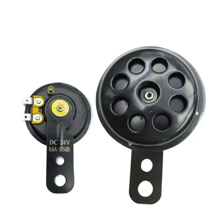 NEW 1Pc 100DB 12V 24V Universal Motorcycle Horn Waterproof Loud Electric Horn for Motor Scooter Bike Accessories