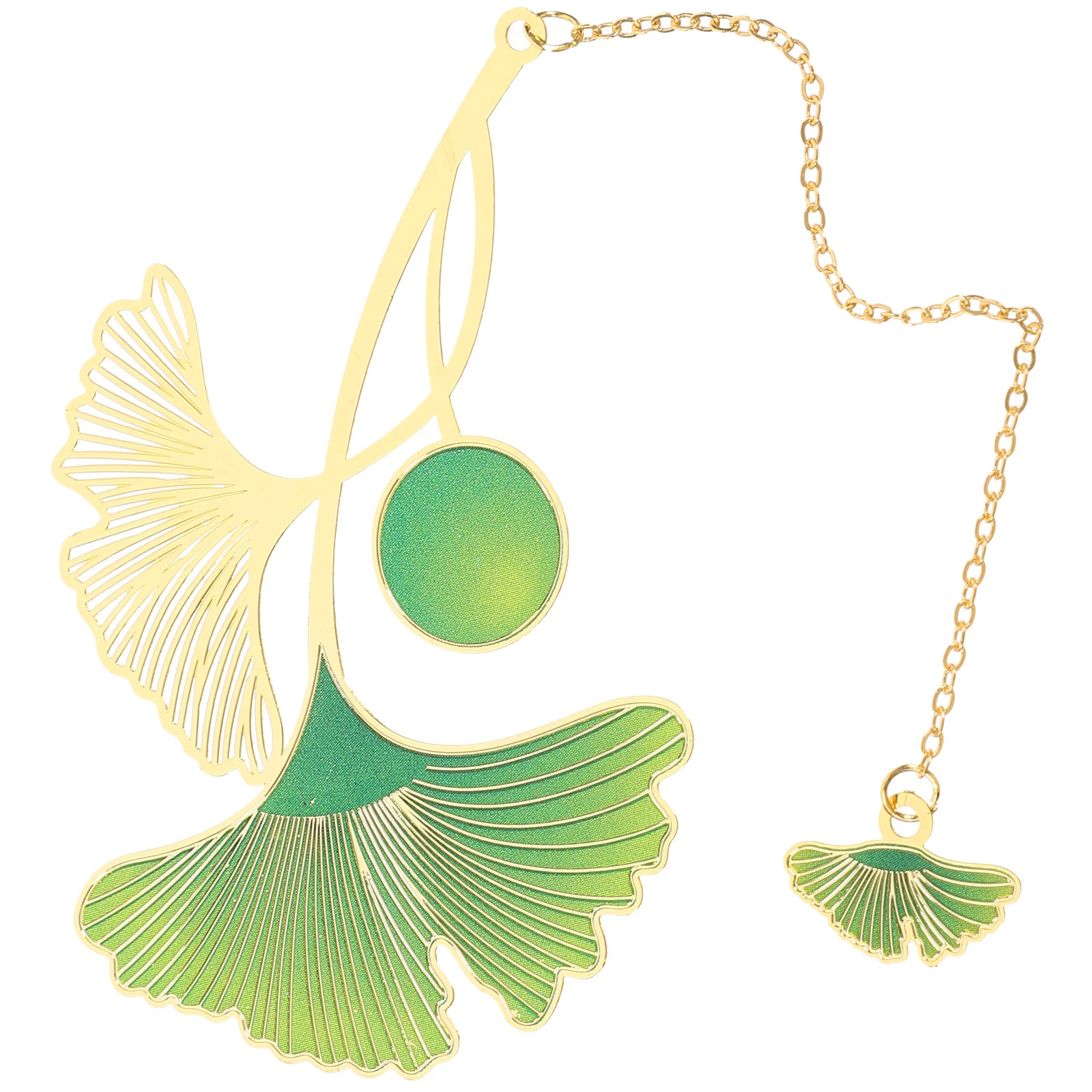 Brass Painted Bookmark Pendant Delicate Lightweight Elegant Page Marker Decoration Portable Reading Bookmark Gift