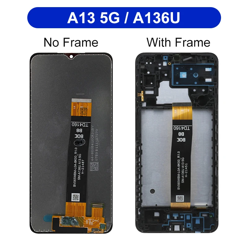 Keuze Voor Samsung Galaxy A13 4G Lcd-Scherm SM-A135M SM-A135F Touch Screen Digitizer Voor Samsung A13 5G SM-A136U SM-A136W Lcd