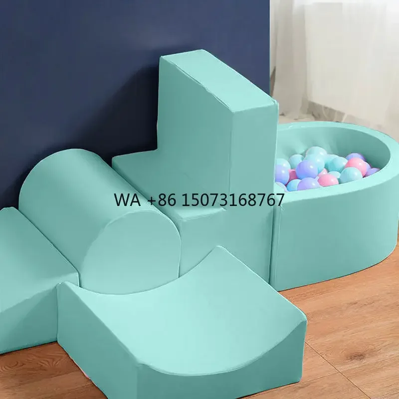 Popular Design Colorful Toddlers Preschoolers Indoor Outdoor Soft Play Equipment Baby Building Memory Foam Couch Ball Pit School