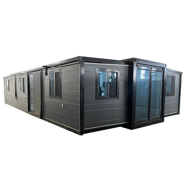 حاوية ألواح شمسية مسبقة الصنع بطول 40 قدمًا، ثلاثة منازل جاهزة لغرف النوم للاستخدام في السوبر ماركت في قرية العطلات