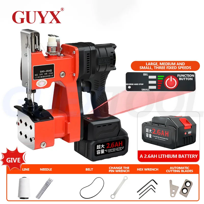 

Электрическая сумка швейная машина Burlap полотно аккумуляторный безщеткая регулируемая скорость промышленная упаковка тканный мешок уплотнение машина для нетканного мешка / рис мешок / burlap мешок / бумажный мешок /