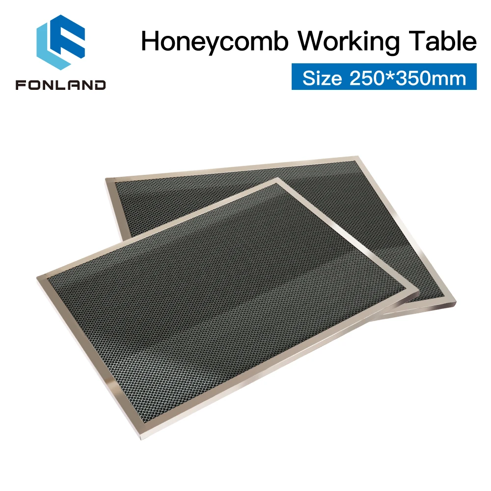 Imagem -02 - Fonland-honeycomb Working Table Board Platform Laser Part For Co2 Laser Gravador Máquina de Corte Tamanho Personalizável 250*350 mm