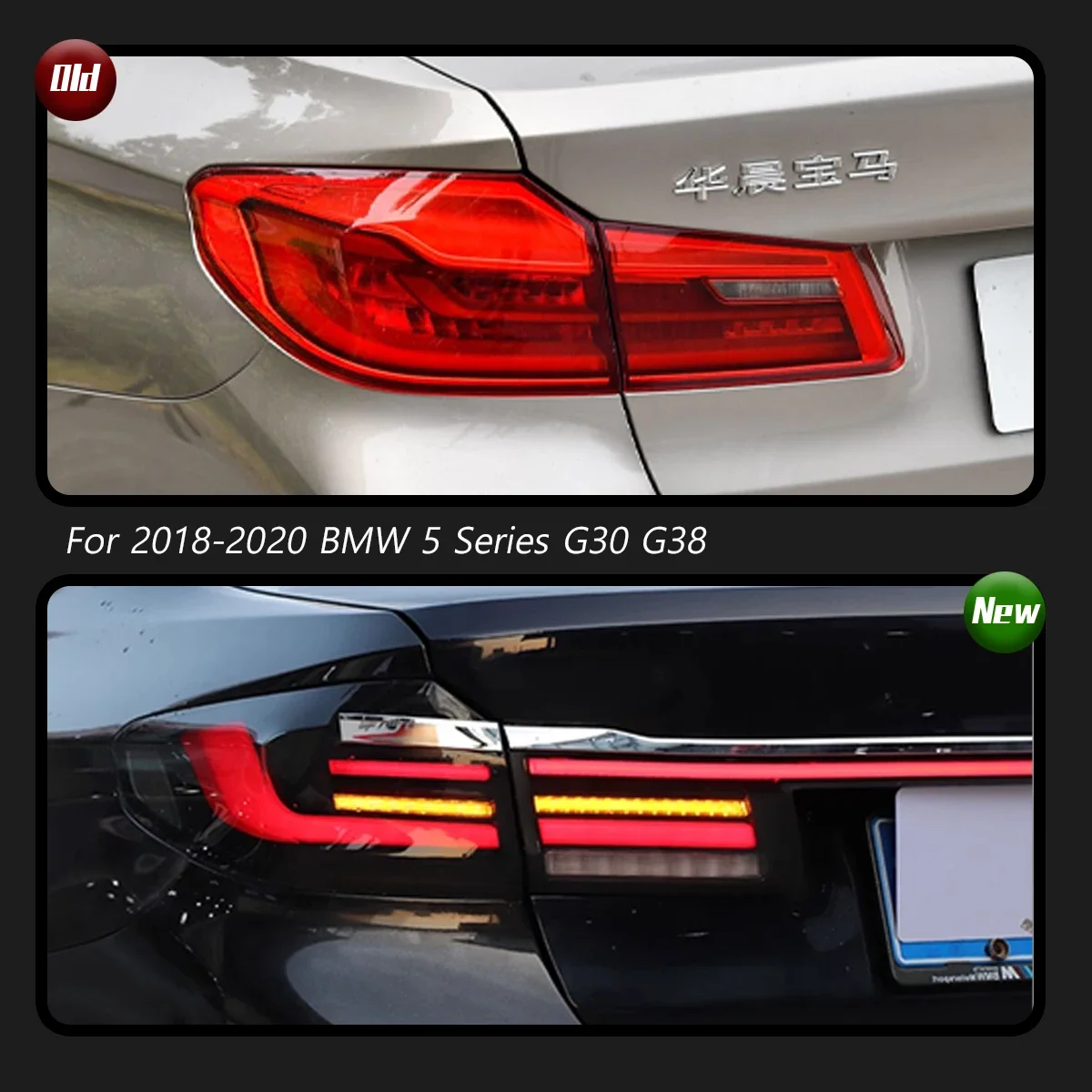 TYPY Dynamic Turn Signal Tail Lamp Automotive Accessories Upgrade Modified New LED For BMW 5 Series G30 G38 Taillight 2018-2020