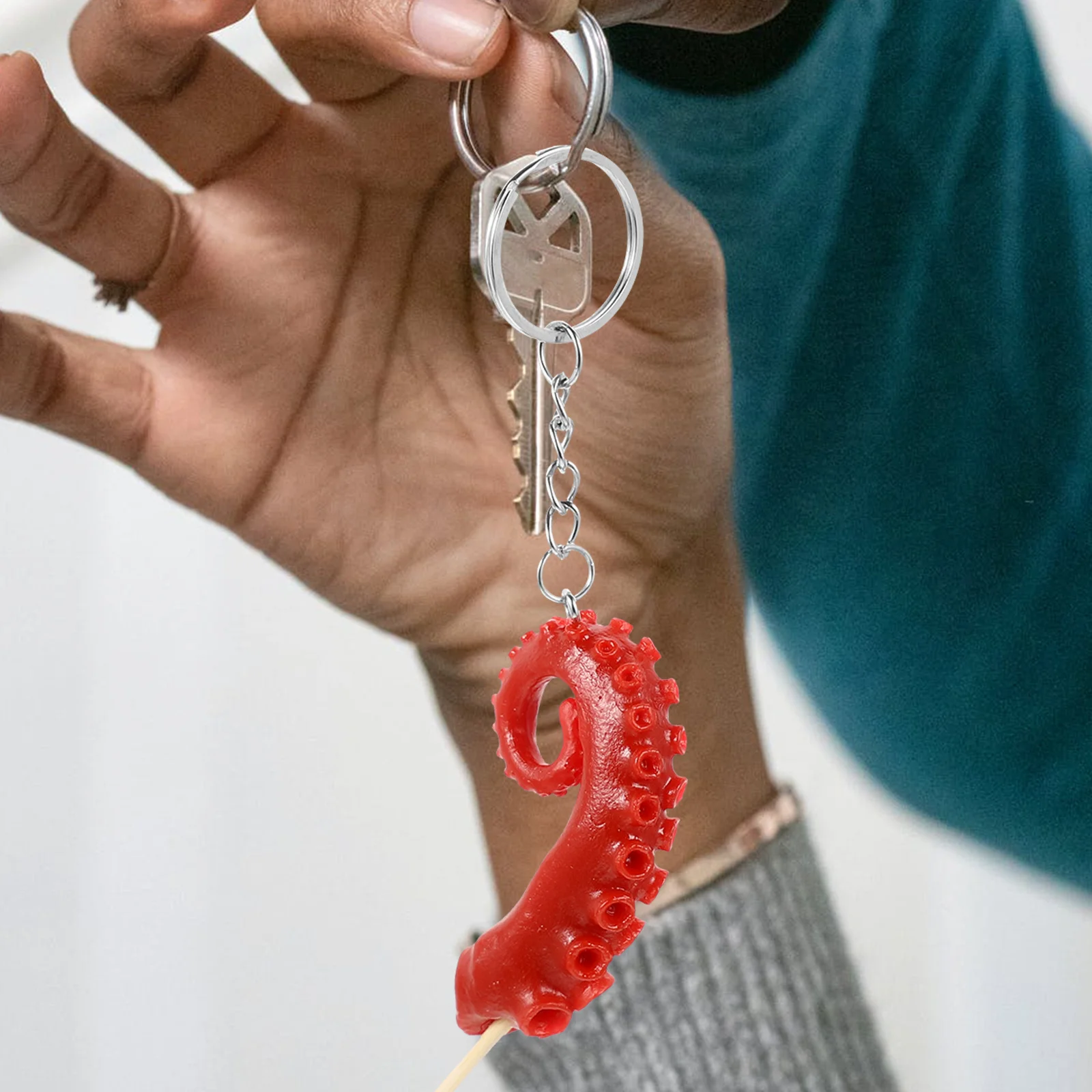 

5pcs Simulation Keychain Imitation Food Pendant Mini Bag Hanging Ornament For Keys Backpack Lanyard Decor Artificial Food