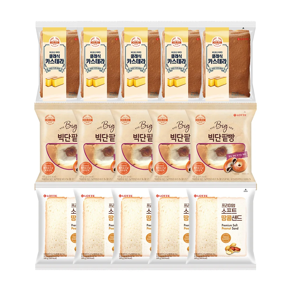 롯데웰푸드 기린 빅단팥빵 세트: 전통의 맛을 현대적인 편의성으로 재해석한 완벽한 아침 식탁 솔루션