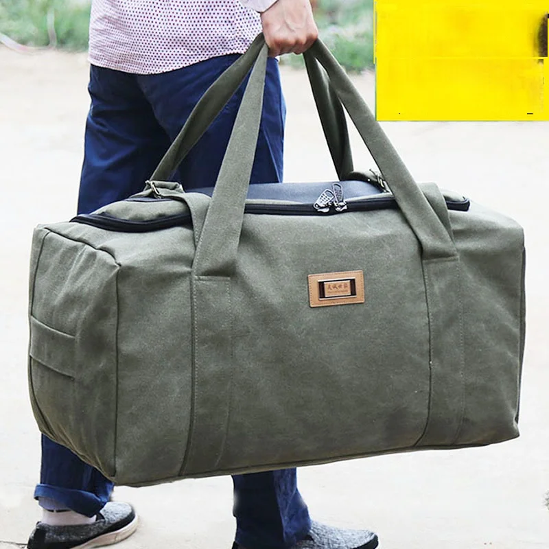 Thick Canvas Luggage Bag for Men and Women, Large Capaci, Portable Travel Bag, Oversized, Moving Quilt, Materni Bag