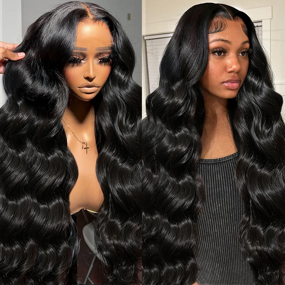 13x6 Body Wave Lace Front Human Hair Wigs HD Transparent Brazilian 30 inch 5x5 Glueless Wig 13x4 Lace Frontal Wigs For Women