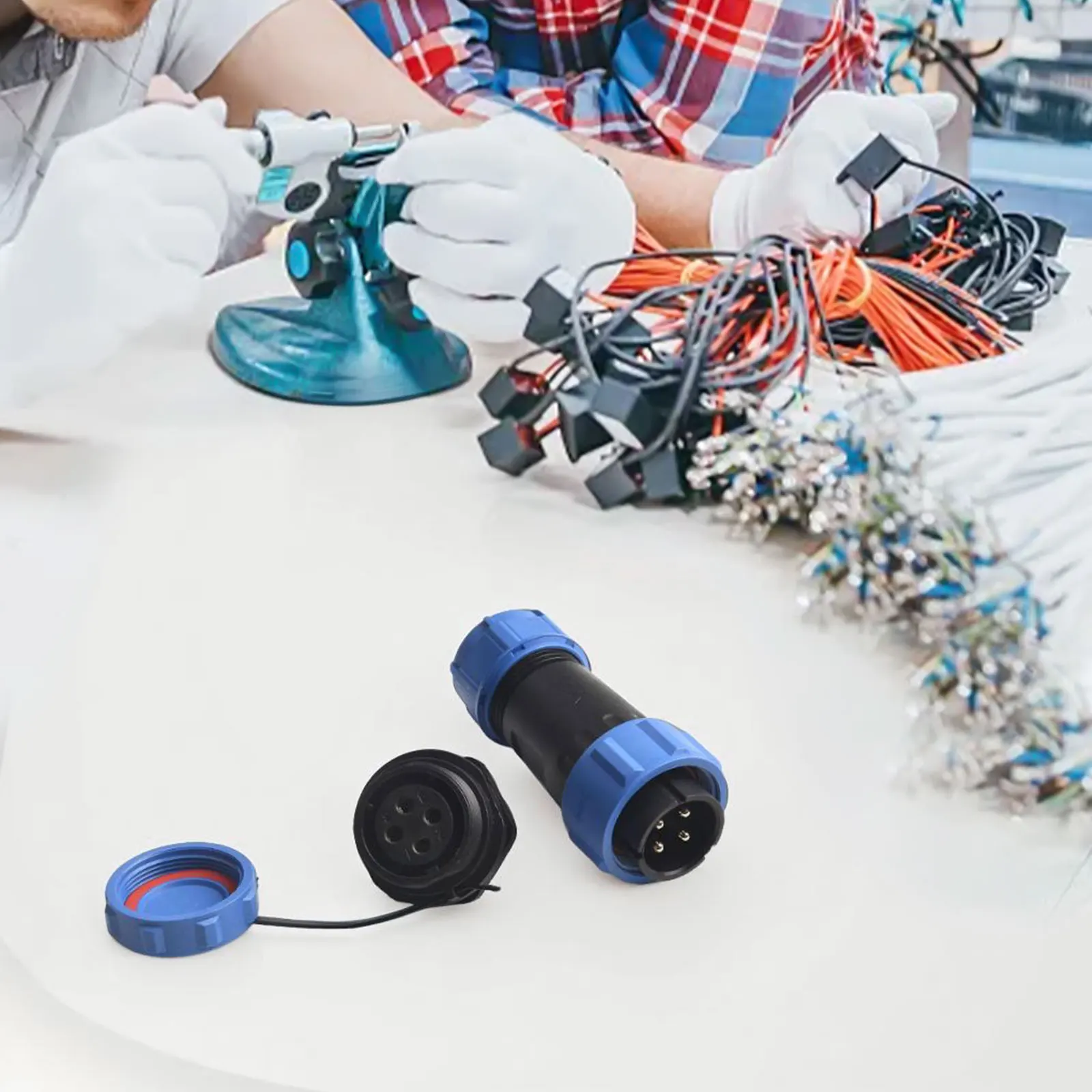 SP21 4Pin Waterproof Aviation Cable Connector IP67 Waterproof Perfect for Equipment Power Connector Socket SP21