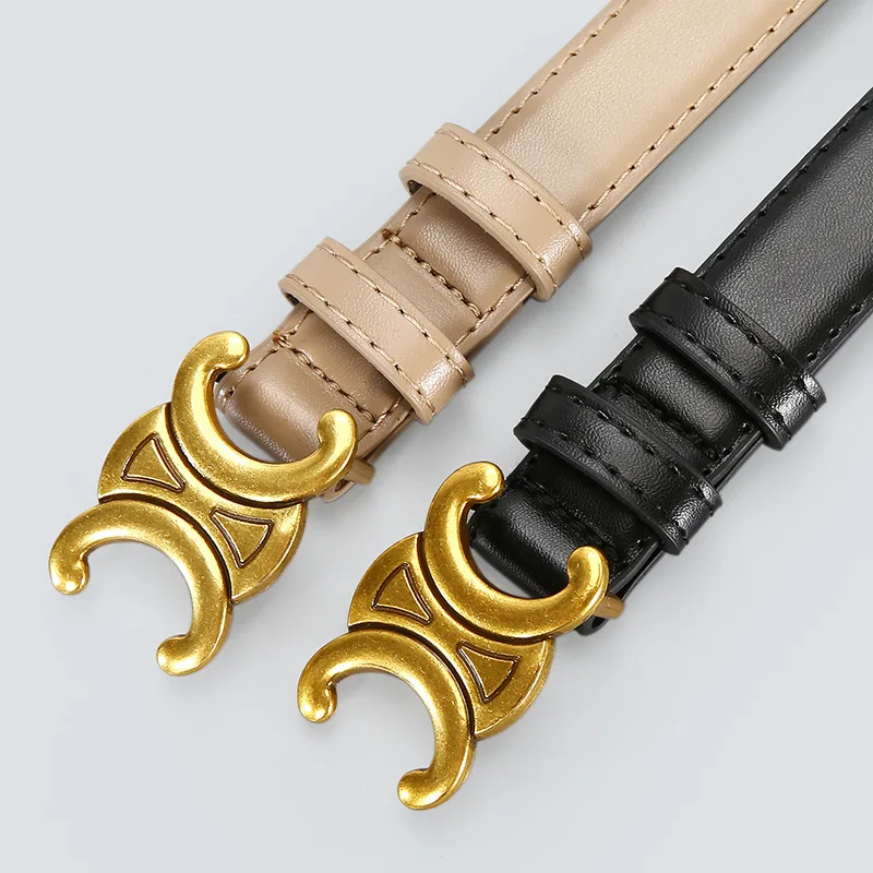 Модные женские кожаные ремни высокого качества с золотой пряжкой, лучшее подходящее платье, джинсовые ремни для женщин