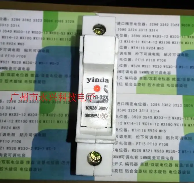 5PCS RT18-32X 1P With Signal Light Fuse Fuse Base With Indicator Light 10*38