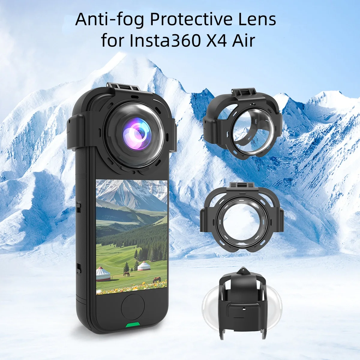 

Protective Lens Cover for Insta360 X4Air Camera, Anti Fog and Dust Proof HD Clear Lens Cap, Scratch Resistant Camera Accessories