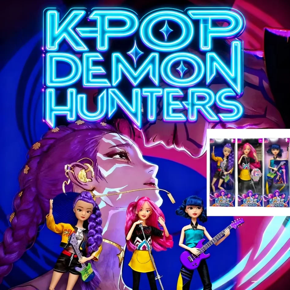 HOTanime k pop Cacciatori di demoni Strega Hunter Group Alta aspetto Colla bambola bambola Cuore della ragazza Bambola decorativa Regali di festa