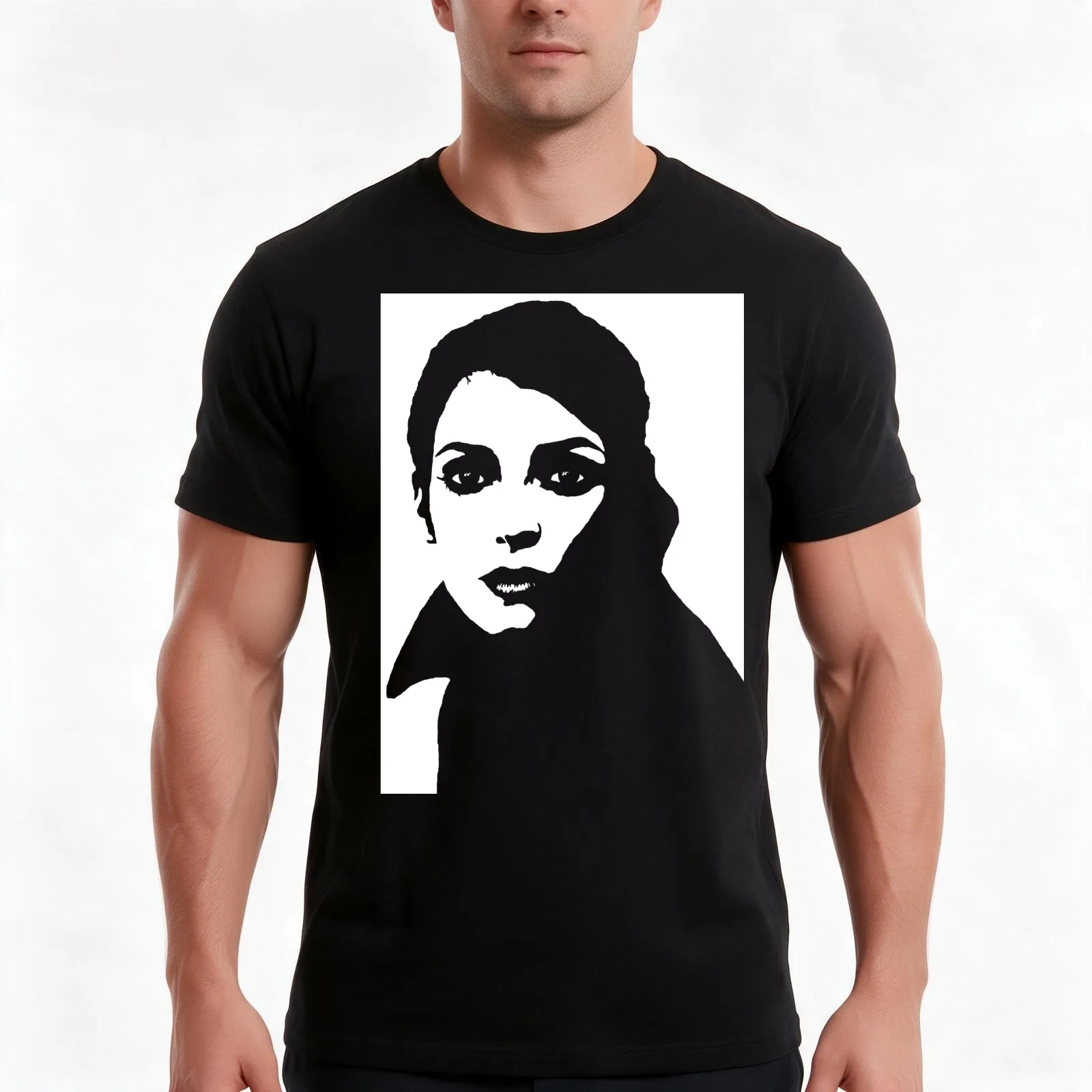 Winona Ryder T-Shirt, Summer Casual Cotton Tee, Oversized Streetwear Tops, Vintage Graphic Print, Loose Fit Short Sleeve