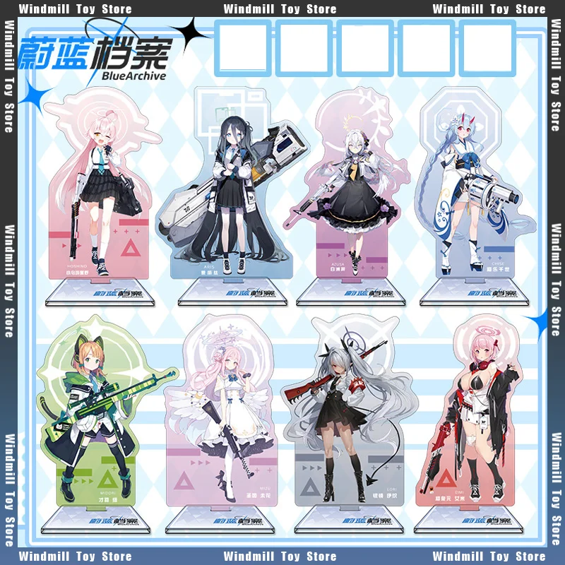 

16cm Blue Archive Mezzanine Character Standing Nijigen Model Acrylic Takanashi Hoshino Game Peripherals Toy Ornaments Collection