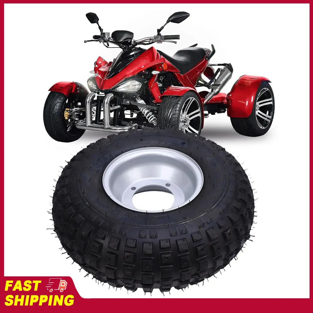 

7inch Tubeless Tire with Rim Rubber Compound Vacuum Tire Puncture Proof for ATV UTV Quad Off Road Go Kart Cart