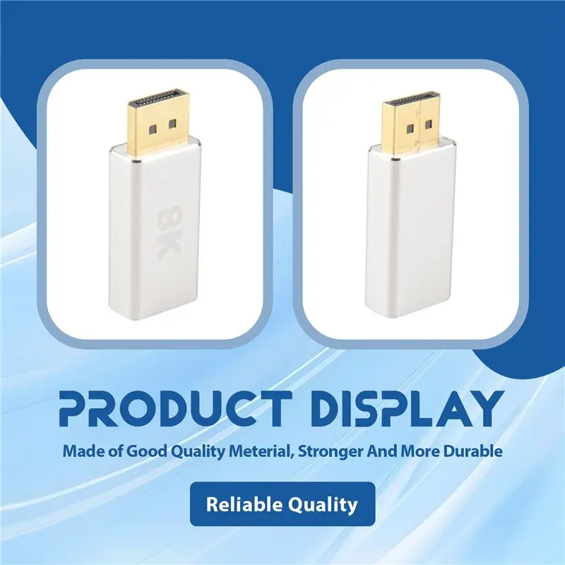 FFYY-Active Standard DP1.4 To -Compatible 2.1 Adapter, Dp To -Compatible Cable Converter, Support 8K@60Hz