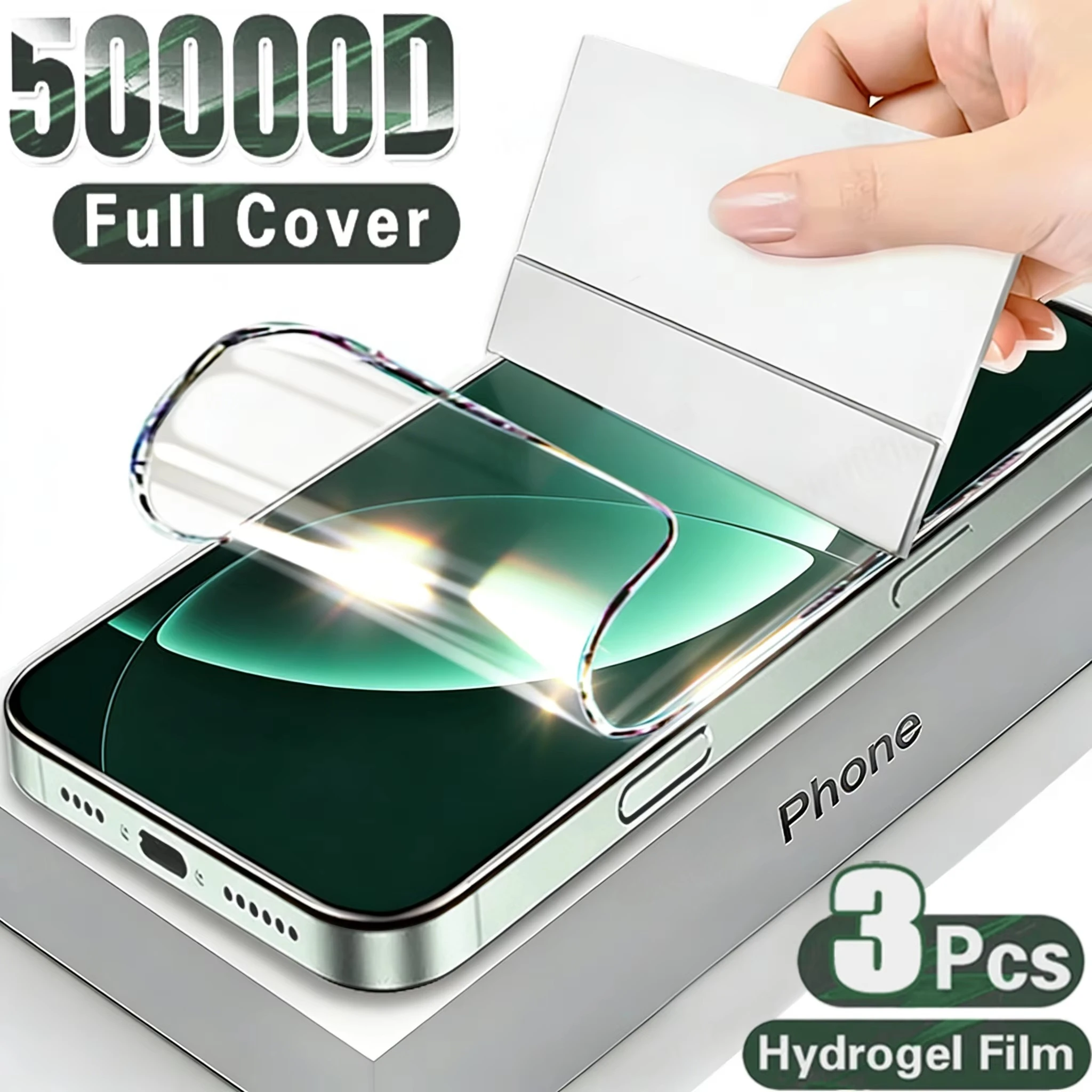 3PCS Hydrogel Film For Samsung Galaxy A57 A37 A17 A56 5G A36 A26 A16 A15 A35 A53 A34 A33 A25 A54 A72 A51 Full Cover Soft Film