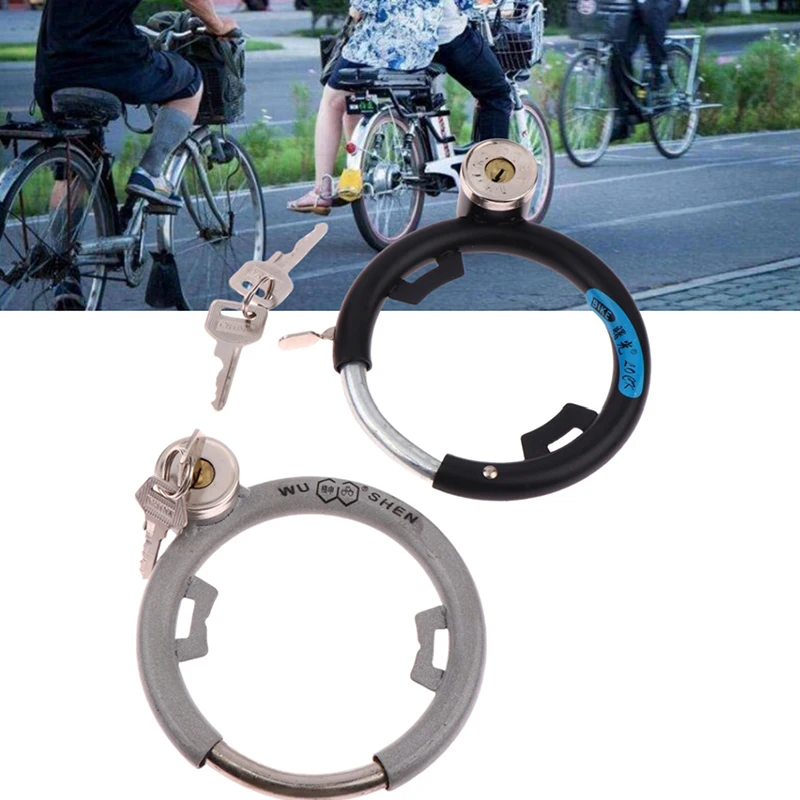 【Nice】1 Set Anti Theft Alloy With 2 Keys Bike Horseshoe Lock For Mountain Bike Road Bicycle Crab Claw Lock DIY Accessories