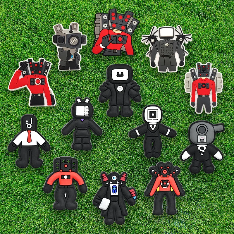 13Pcs Cartoon Shoe Charms for Croc Clogs Sandals Bracelet Wr