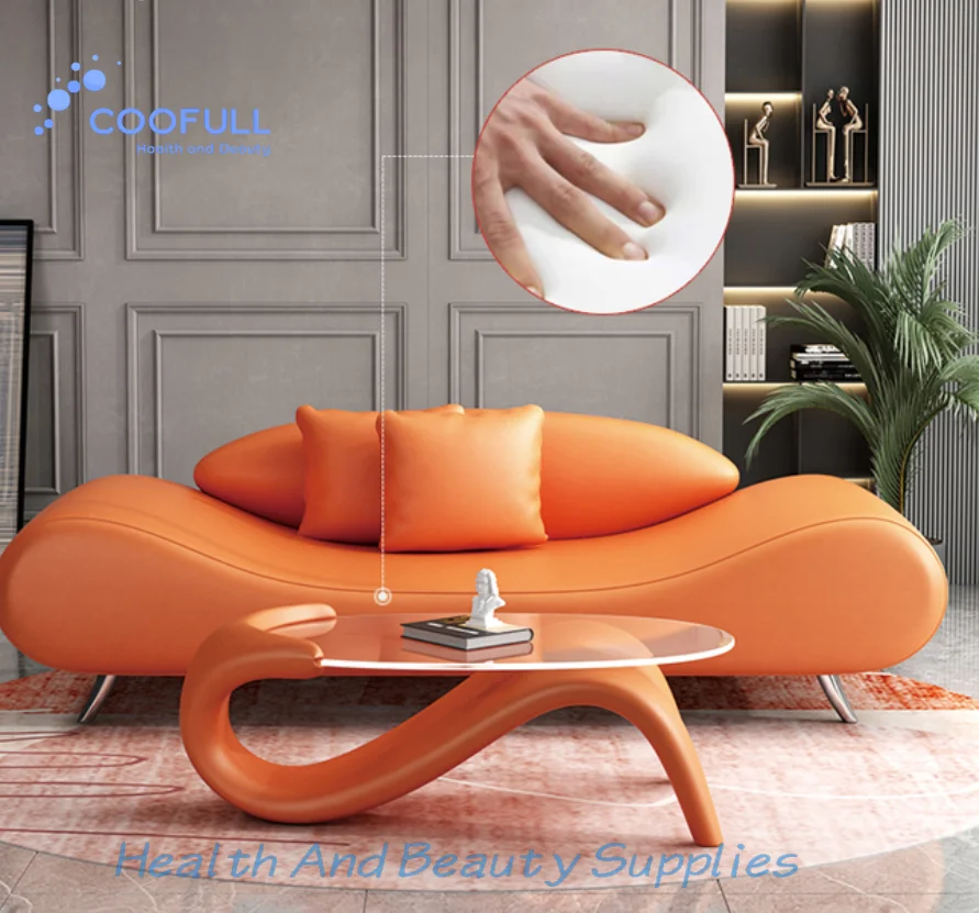Coofull Small PU Inflatable Sofa Design Chesterfield Style for Small Apartments Living Rooms Schools Hospital Mall Park