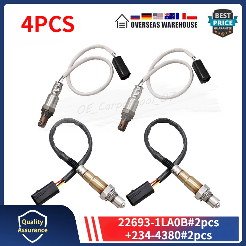 

22693-1LA0B 234-4380 Oxygen Sensor 4PCS Fits For 2011 2012 2013 INFINITI M56 5.6L O2 SENSOR 234-5095 22693-1LA0C 226A0-JA10C