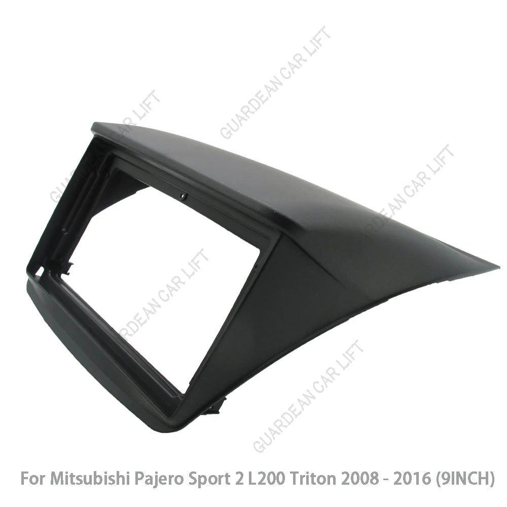 Panel de Radio Fascia de 9 pulgadas para coche, Kit de marco de DVD, adaptador de instalación de consola para Mitsubishi Pajero Sport 2 L200 Triton