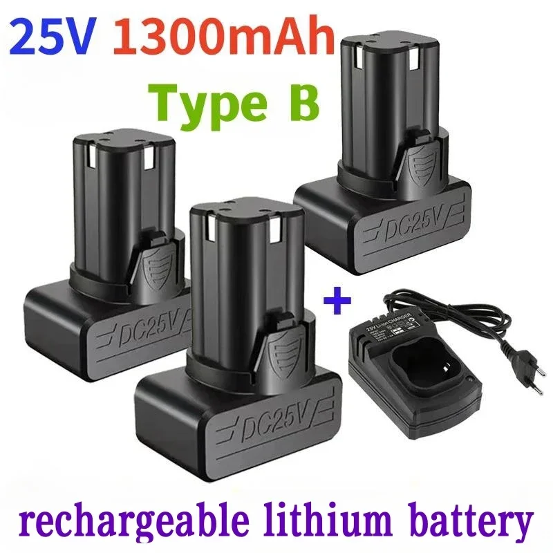 

New Original 25V 13000mAh Hand Electric Drill Lithium Battery, General Electric Tool Accessories Electric Screwdriver Battery