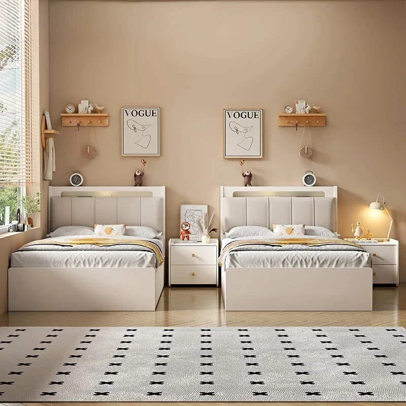 

Modern Loft Double Bed for Kids - Space Saving Furniture for Girls and Boys, Ideal for Bedrooms and Entrances
