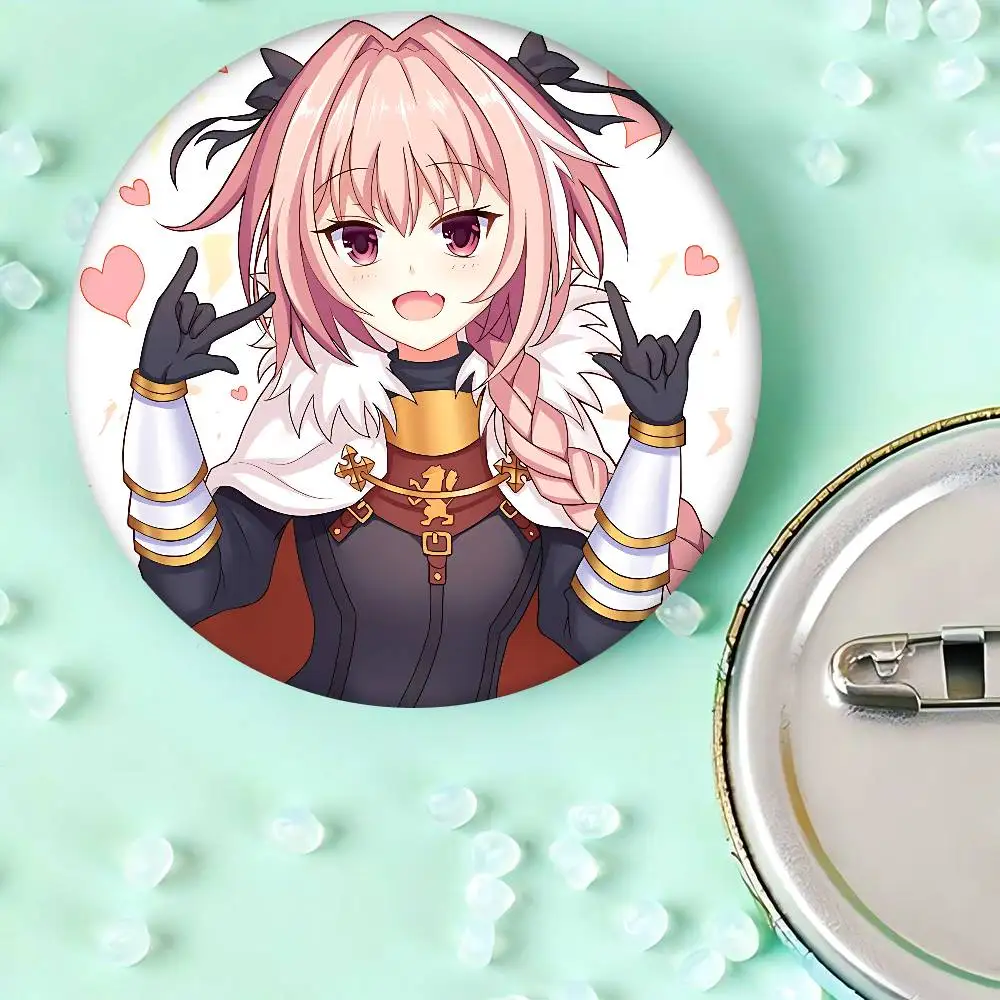 أنيمي مصير أبوكريفا Astolfo أنيمي زر دبوس اليدوية بروش للملابس الكرتون شارة ظهره الديكور مجوهرات اكسسوارات #6