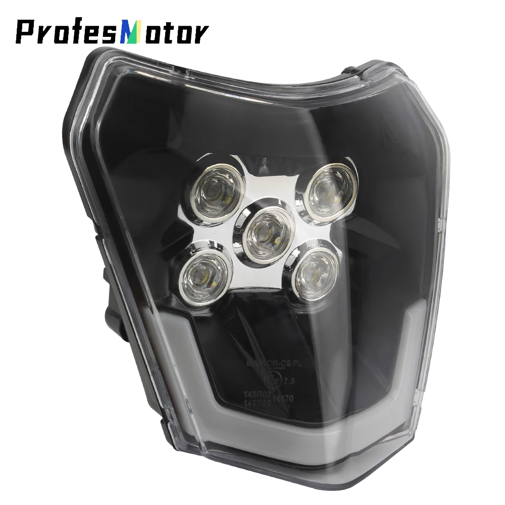 

For KTM LED Headlight Lamp Core Motocross Parts 2008-2016 EXC XC SX XCW 125-500 Enduro Dirt Bike Headlamp Motorcycle Headlight