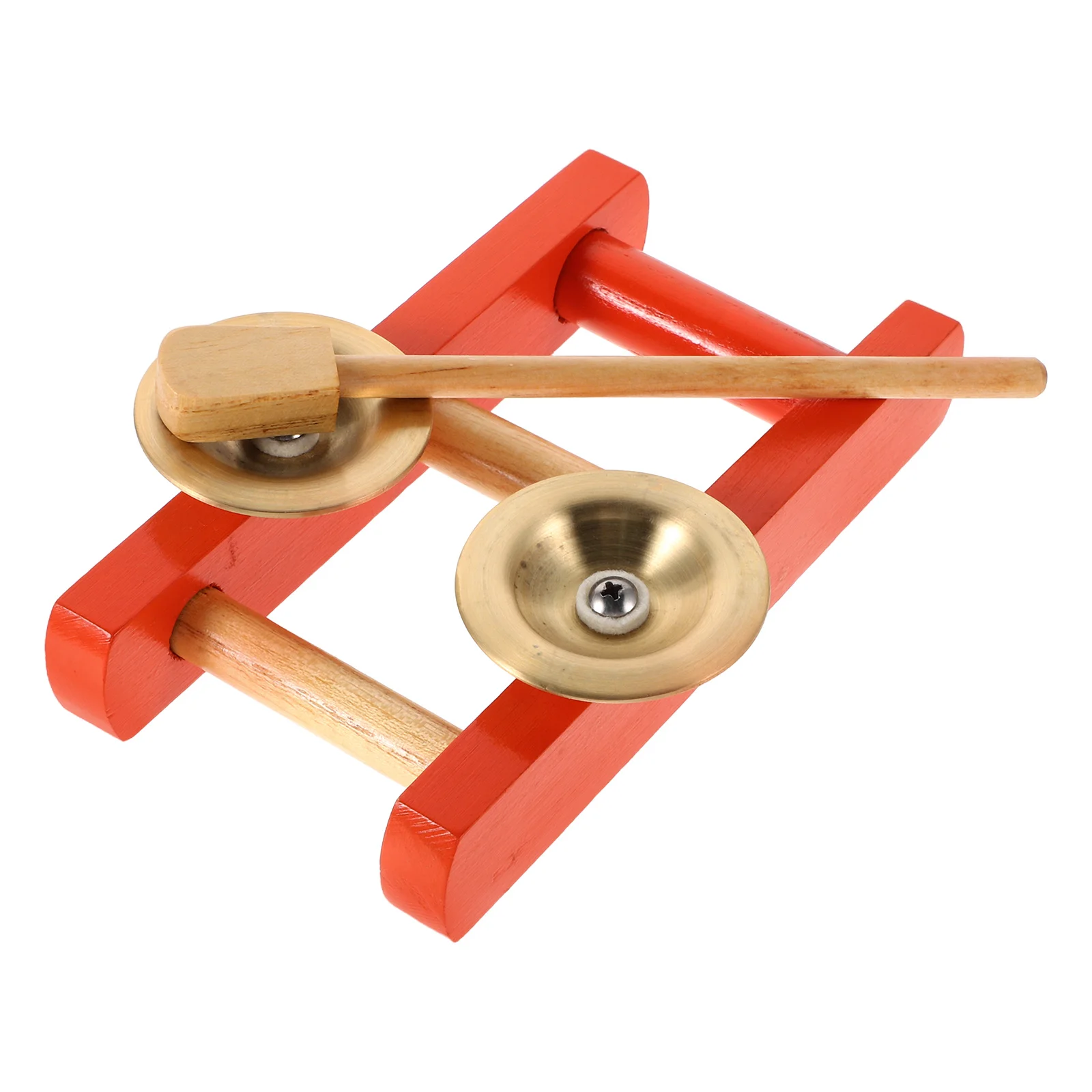 

Children Copper Cymbals Hand Prom Finger Training Kids Metal Bells Toddler Lightweight Durable Stand Included Activities
