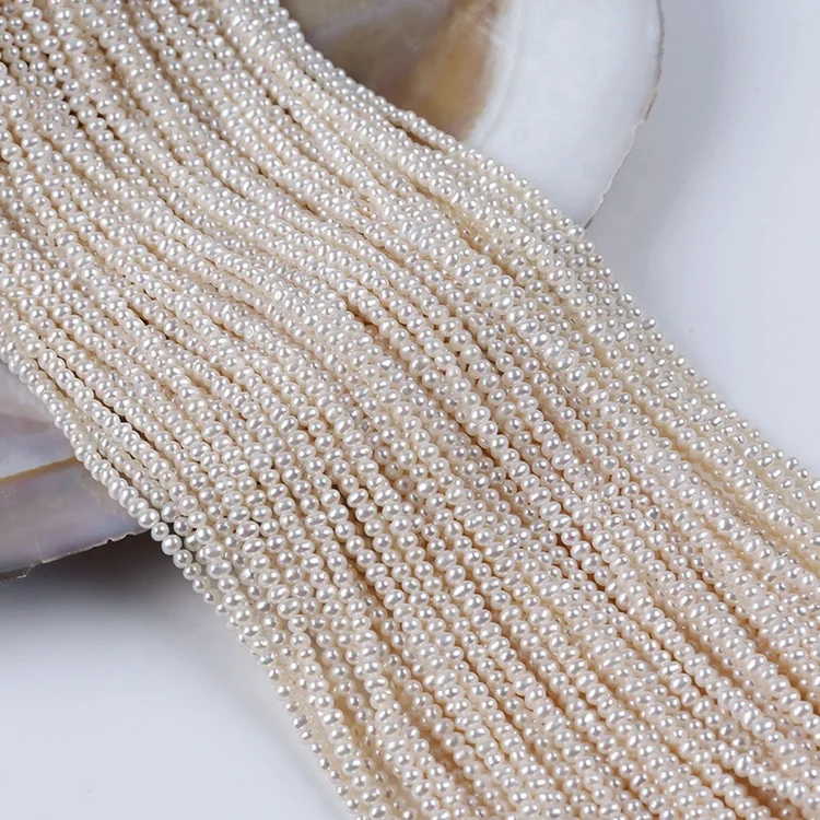 

Wholesale fresh water potato pearl strand loose beads natural fresh water real pearl beads strand