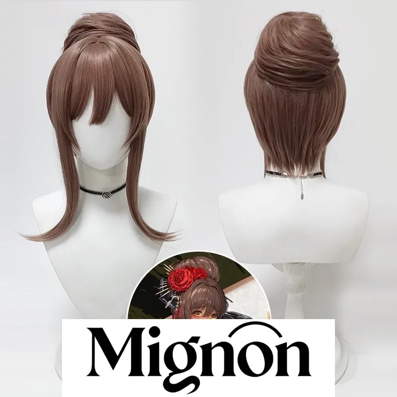 Nikke: Goddess of Victory Noir Bunny Girl Cosplay Wig, Realistic Scalp, Detachable Parts