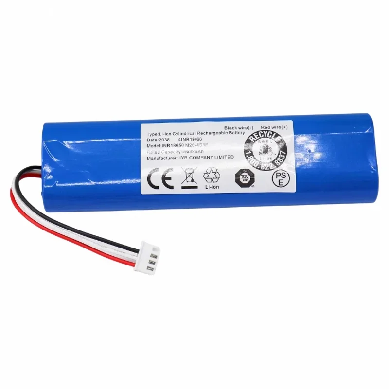 14.4V 2600mAh wymienna bateria do odkurzacza robota Ecovacs Deebot Ozmo 920,930,901,905,937,900 akumulator litowo-jonowy