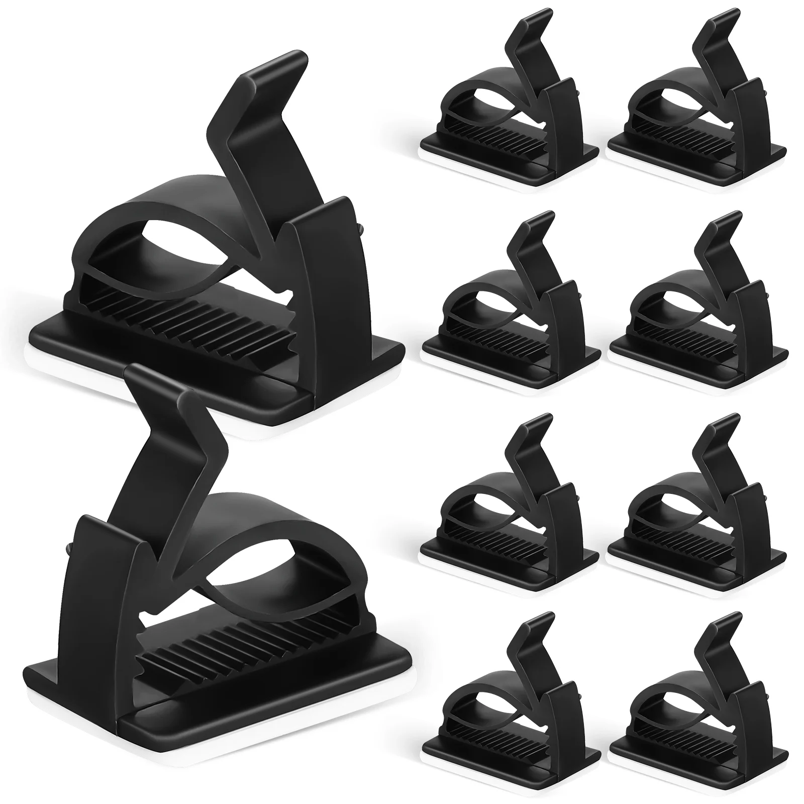 

10 Pcs for Cables Management Winders Plastic Desktop Wire ganizer Adhesive Cable Holder Clip USB Storage