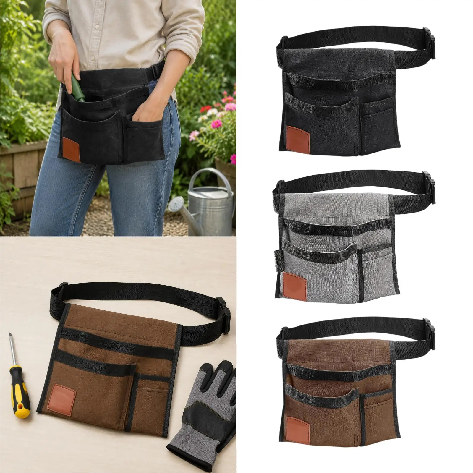 Gardening Tool Waist Bag Electrician Apron Multipurpose Compact Lightweight Gardening Apron for Construction Worker Plumbers