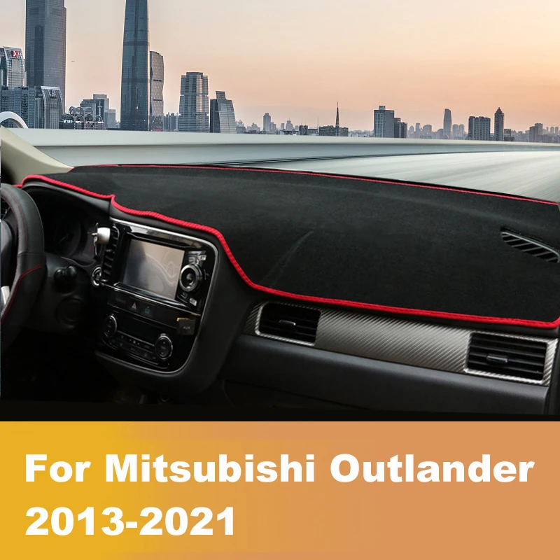 For Mitsubishi Outlander 3 2013-2016 2017 2018 2019 2020 Car Dashboard Cover Dash Mat Sun Shade Pad Carpet Anti-UV Accessories