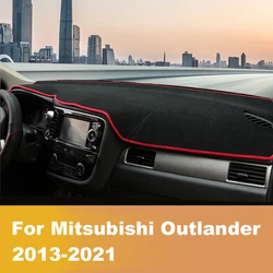 For Mitsubishi Outlander 3 2013-2016 2017 2018 2019 2020 Car Dashboard Cover Dash Mat Sun Shade Pad Carpet Anti-UV Accessories